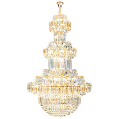 DecorBites™ Crystal Chandelier: Villa High Living Room Luxury Lighting
