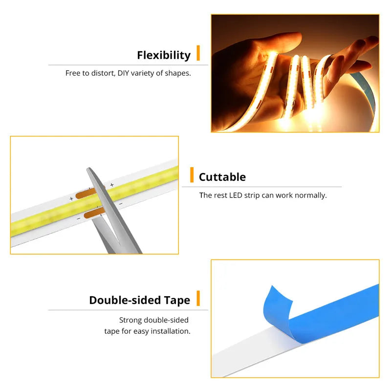 DecorBites™ COB LED Night Light Bar with Hand Sweep Sensor for Room Decor
