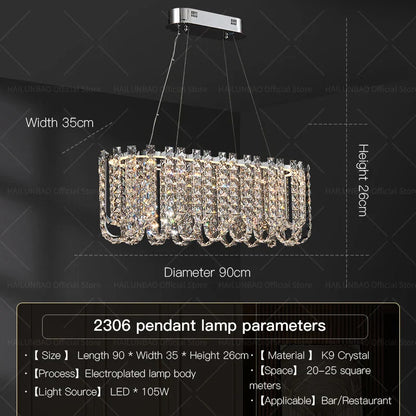 DecorBites™ Crystal Chandelier for Elegant European Living Spaces