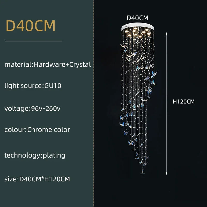 DecorBites™ Crystals Pendant Light Indoor Chandelier - Minimalist Hanging Lamp for Modern Spaces