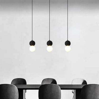 Lámpara colgante LED DecorBites™ de travertino negro - Decoración nórdica moderna para el hogar