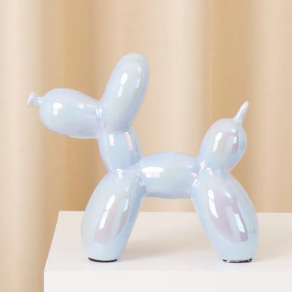 DecorBites™ Ceramic Balloon Dog Statue Handmade Sculpture Modern Living Room Decor
