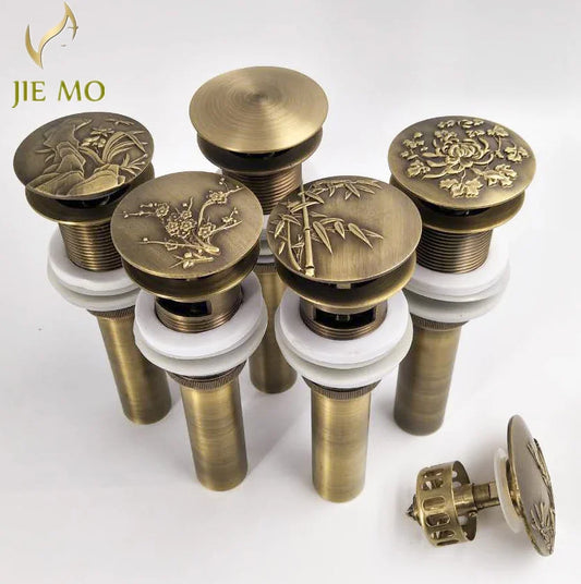 مصفاة حوض من النحاس العتيق من DecorBites™ - ملحق حمام