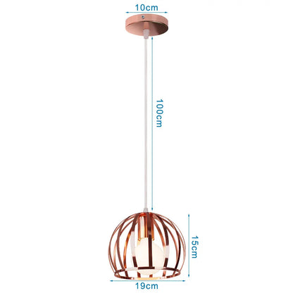 Decorbites™ Industrielles Vintage-LED-Hängeleuchte für die Beleuchtung des Wohnzimmers im Haus