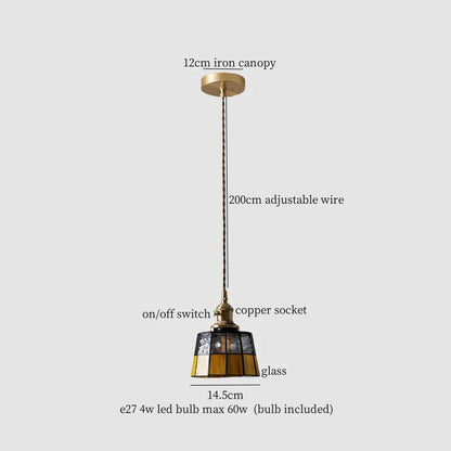 Decorbites™ Japanisches Vintage-LED-Kupfer-Hängeleuchte für Küche, Bar, Café und Wohnzimmer