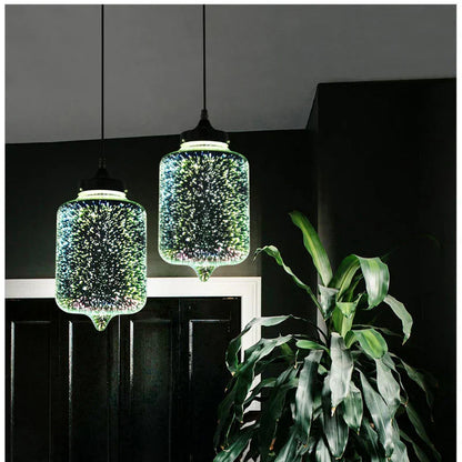 Decorbites™ Lámpara de Araña de Colgantes de Vidrio Colorido para Decoración de Fiestas y Sala de Estar