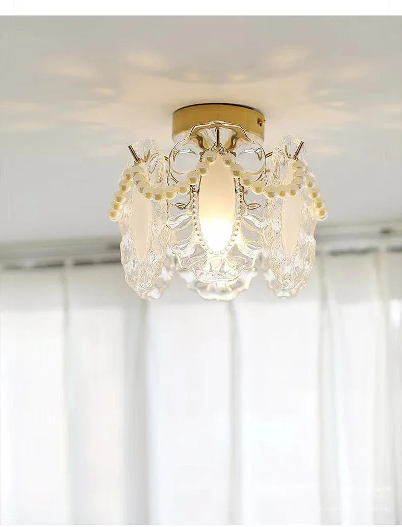 DecorBites™ Glass Shade Ceiling Light - Modern Minimalist Balcony Decor