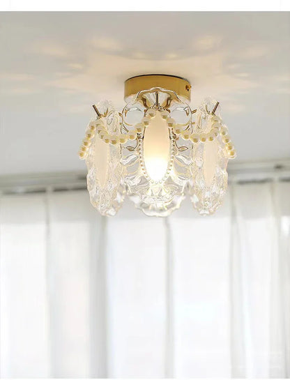 DecorBites™ Glass Shade Ceiling Light - Modern Minimalist Balcony Decor