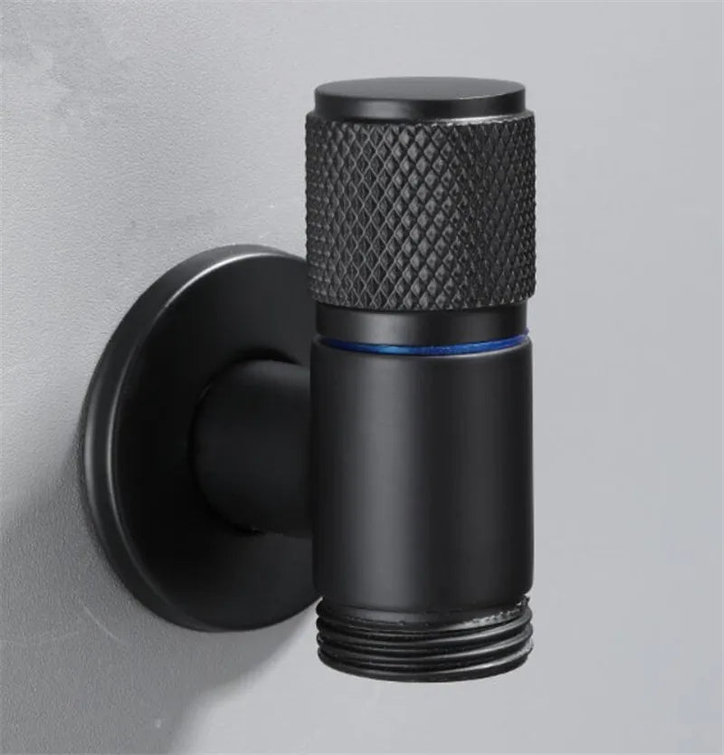 DecorBites™ Black Copper Brass Washing Machine Faucet Single Cold Wall Mounted Bibcock