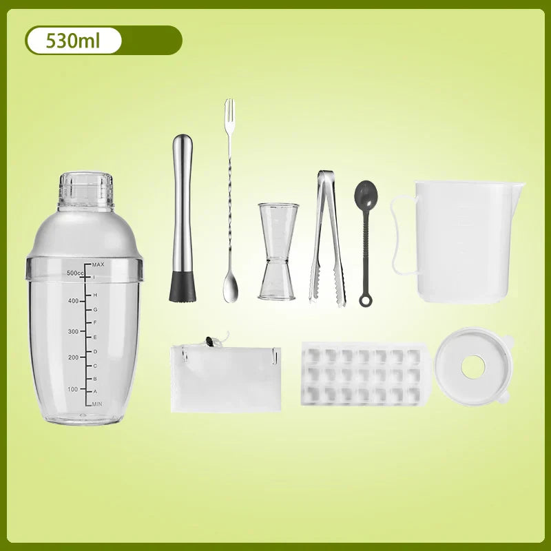 DecorBites™ Cocktail Shaker: Bartender's Beverage Mixer for Champagne & Cocktails