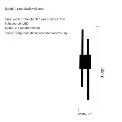 DecorBites™ Gold LED Wall Sconce | Modern Nordic Bedroom Living Room Indoor Lighting