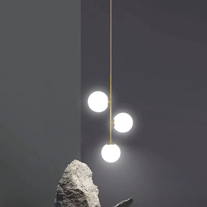 Lámpara de araña LED con bola de cristal DecorBites™: Lámpara colgante nórdica moderna para comedor y dormitorio
