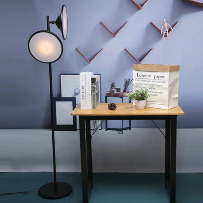 DecorBites™ Double Horn Radar LED Floor Lamp: Modern Nordic Design for Living Room Lighting