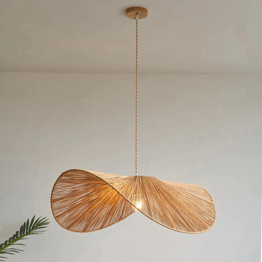 DecorBites™ Handmade Rattan Rope Vertigo Woven Pendant Lamp for Home and Hospitality