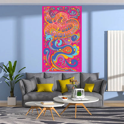 Decobites Psychedelic Music Poster Tapestry Wall Hanging 60s 70s Retro Aesthetic Room Decor