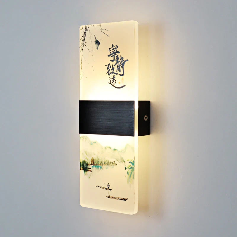 DecorBites™ مصباح حائط LED مربع الشكل بغطاء أكريليك للديكور المنزلي