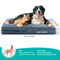 Decobites Orthopedic Large Dog Bed with Washable Cover, Foam Pet Mat, Quilted Dog Crate Bed