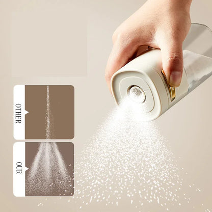 DecorBites™ Glass Spice Dispenser Salt Shaker Sealed Spice Container Peppers Jar