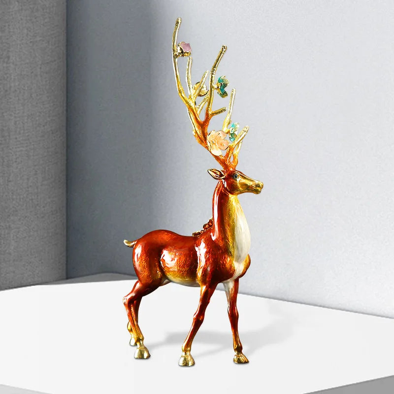 DecorBites™ Deer Peace Porch Decoration Set for Luxe Living Room TV Cabinet