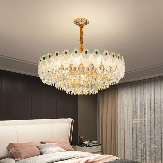 DecorBites™ Crystal Chandelier Light Luxury Living Room French 2024 New Zhongshan Lamps