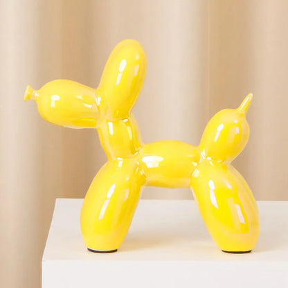 DecorBites™ Ceramic Balloon Dog Statue Handmade Sculpture Modern Living Room Decor