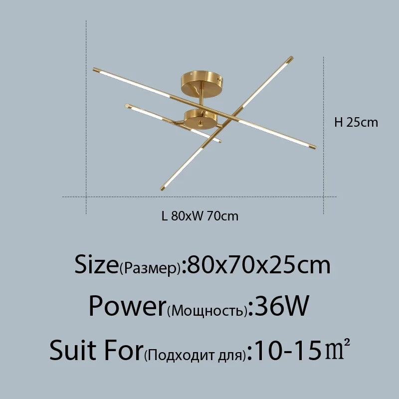 Lámpara de techo DecorBites™ de lino: Lámpara colgante negra y dorada para el hogar, la oficina o el restaurante.