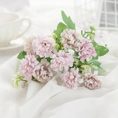 DecorBites™ Hydrangea Bouquet Artificial Flowers Home Decor Wedding Floral Arrangement Bouquet