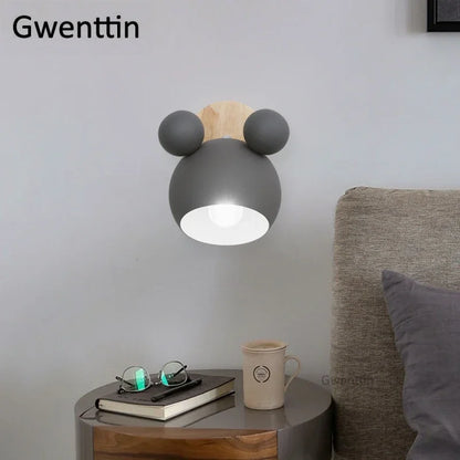 DecorBites™ Cartoon Mouse Wall Lamp | Nordic LED Sconce for Kids' Room & Bedroom