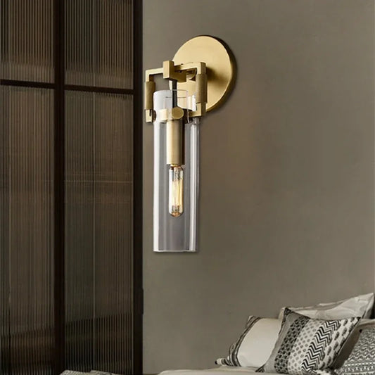 DecorBites™ Glass Wall Lamp Industrial Style Retro Sconce for Bedroom Study Loft Dining Room