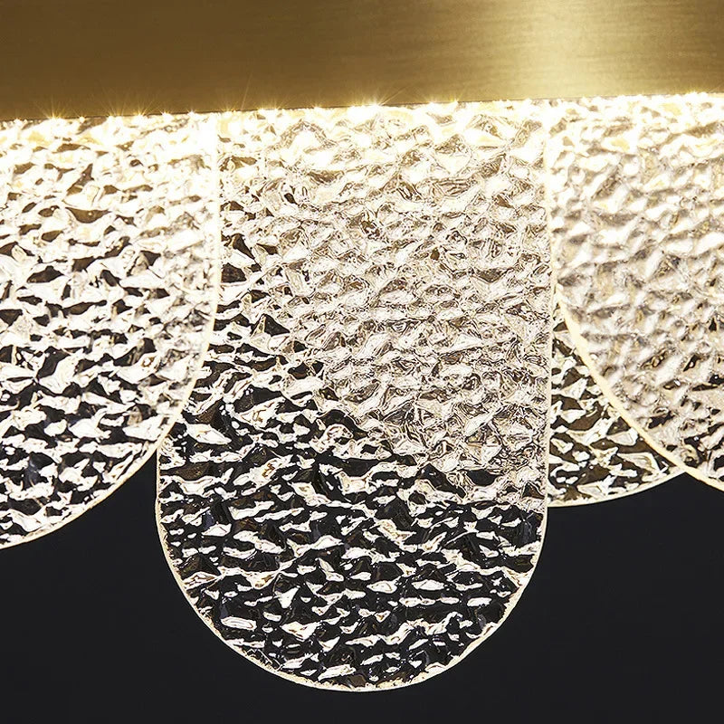 DecorBites™ Crystal LED Chandelier: Elegant Ceiling Lighting for Living Room, Bedroom, Hotel