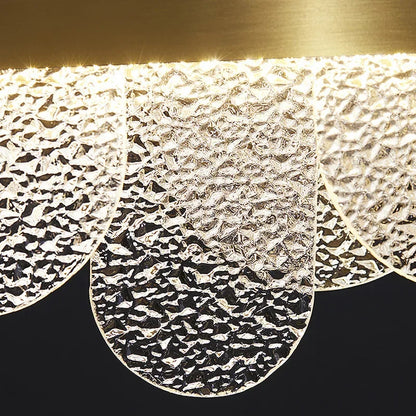 DecorBites™ Crystal LED Chandelier: Elegant Ceiling Lighting for Living Room, Bedroom, Hotel