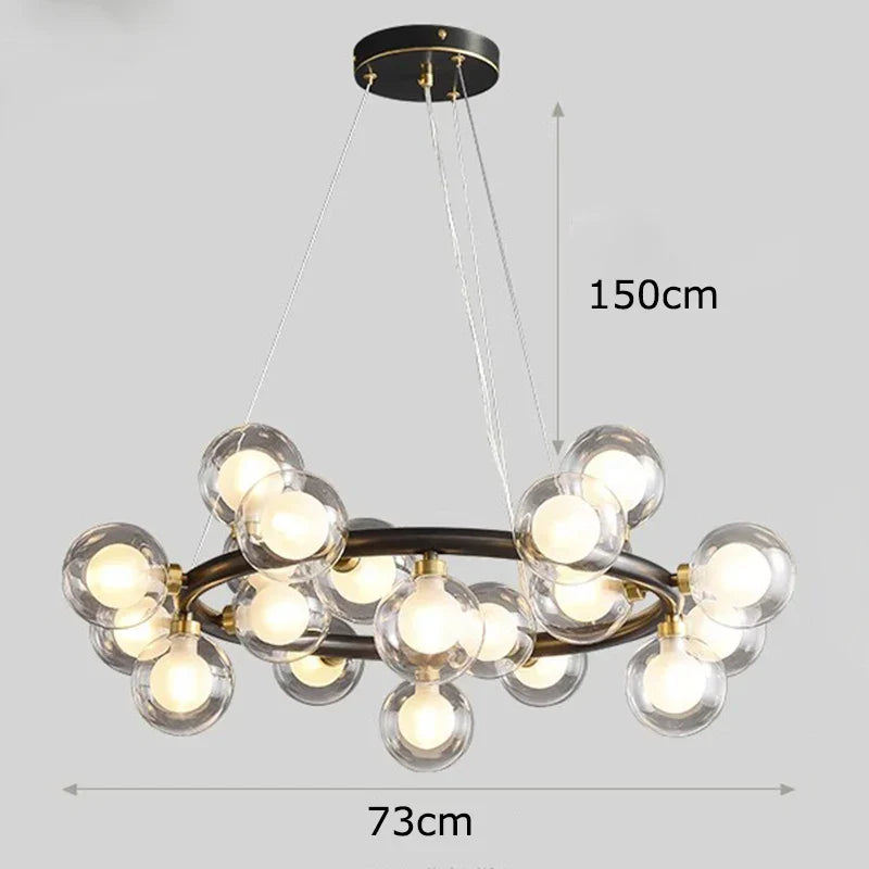 Copper Vintage LED Chandelier