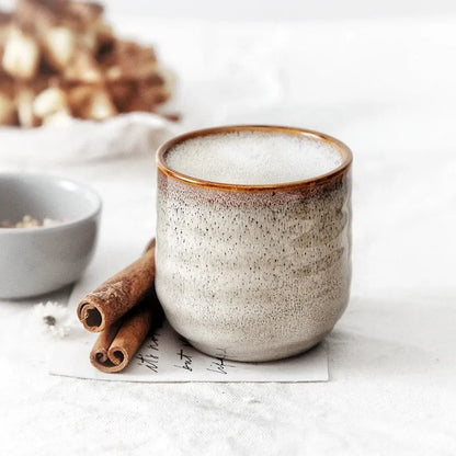 DecorBites™ Japanese Style Ceramic Tea Cup Porcelain Drinkware Mug - 1pc