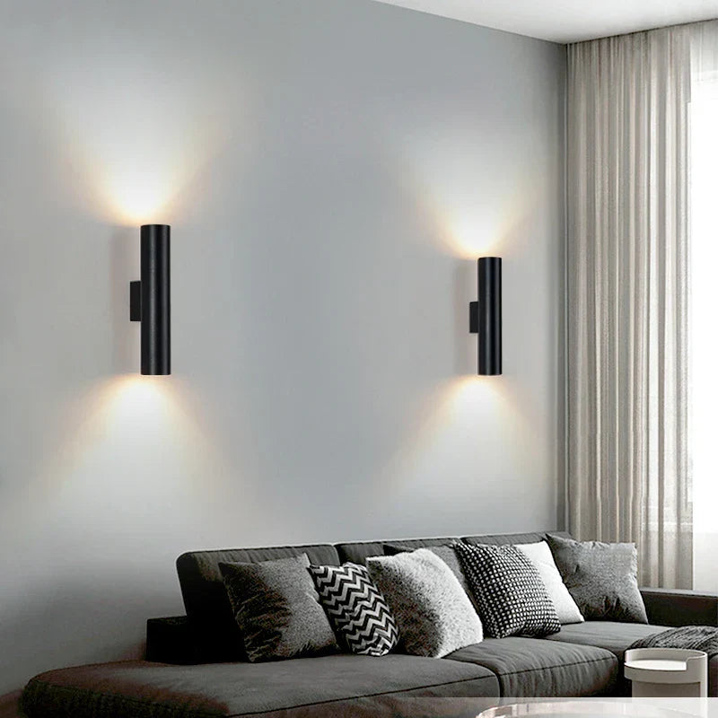 Lámpara de pared de aluminio LED Decorbites™ para decoración de iluminación interior en sala de estar, dormitorio, comedor y mesita de noche.