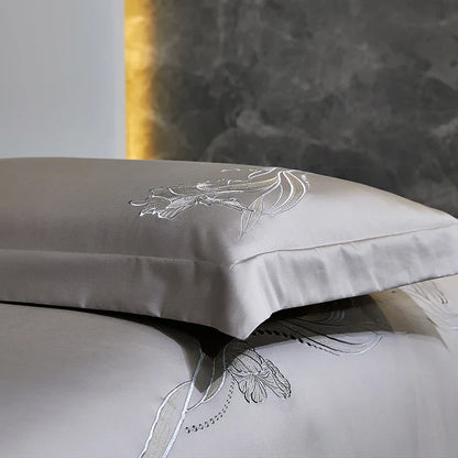 Decobites Luxury Embroidery 1000TC Egyptian Cotton Bedding Set - Full Queen King Size