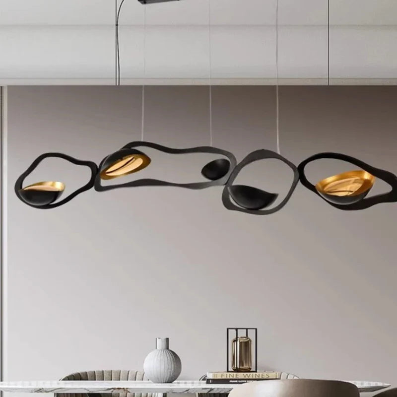 Silver Modern Pendant Light 200cm Dimmable
