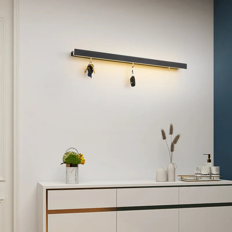 DecorBites™ Acrylic LED Wall Lamps with Hooks for Bedroom Shelves & Background Wall Decor