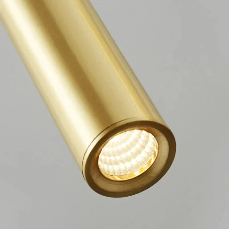 DecorBites™ Elegant Brass Pendant Light for Bedroom Dining Room Hotel, Adjustable Wire Copper Finish