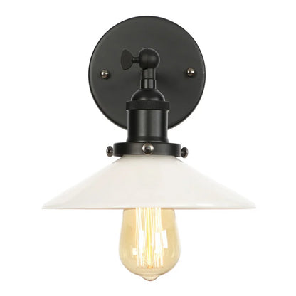 DecorBites™ LED Wall Lights: Industrial Style Bedside Lamp for Kitchen, Reading, Cafe - White Class