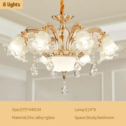 DecorBites™ Crystal Luxury Ceiling Chandelier for Living Room, Hotel, Villa Lobby - Nordic Modern Lighting