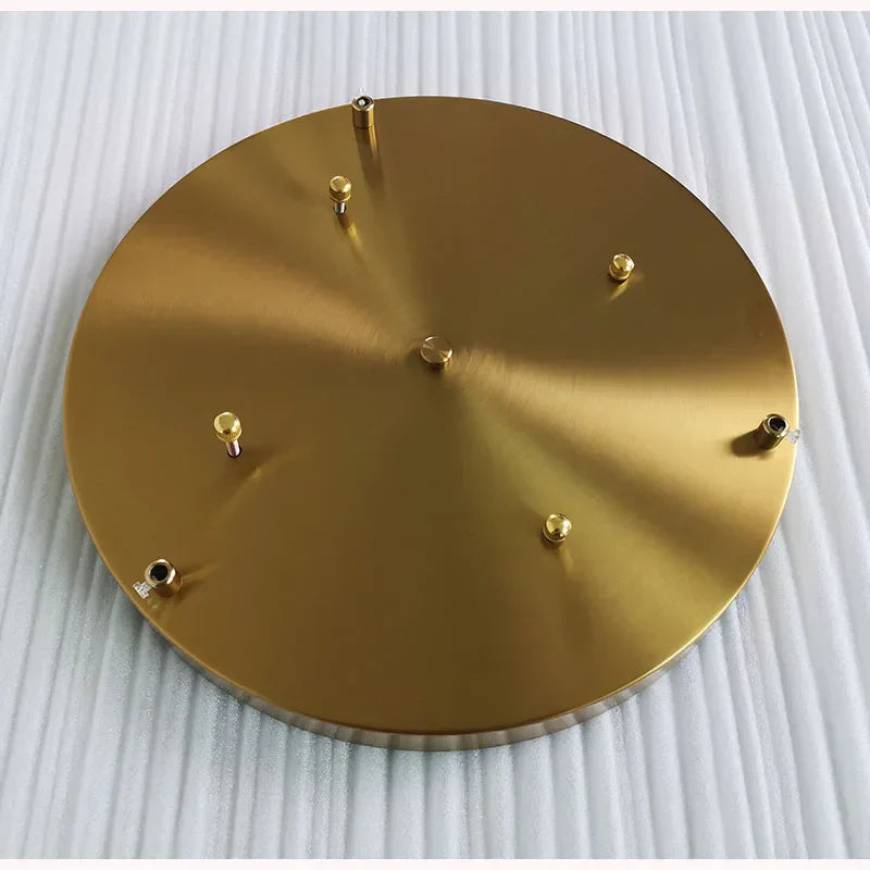 DecorBites™ Ceiling Plate for Pendant Lamp Chandeliers White Black Gold 3 Holes