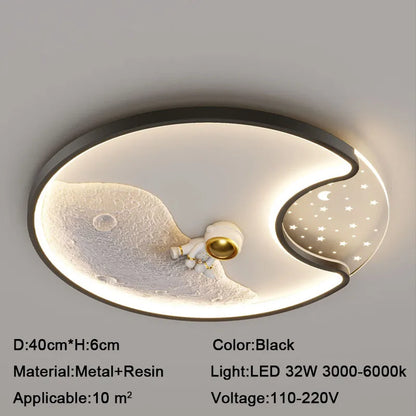 DecorBites™ ضوء القمر LED للأطفال على شكل رائد فضاء للعناية الرائعة بالعين في غرفة النوم أو غرفة المعيشة