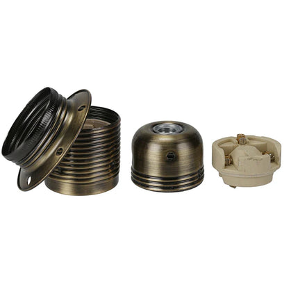 DecorBites™ Industrial Metal Lamp Base Holder E26 E27 Light Sockets for Pendant Shade