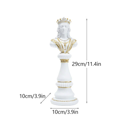 DecorBites™ Chess Figurines: 30cm International Chess Set for Home Decor