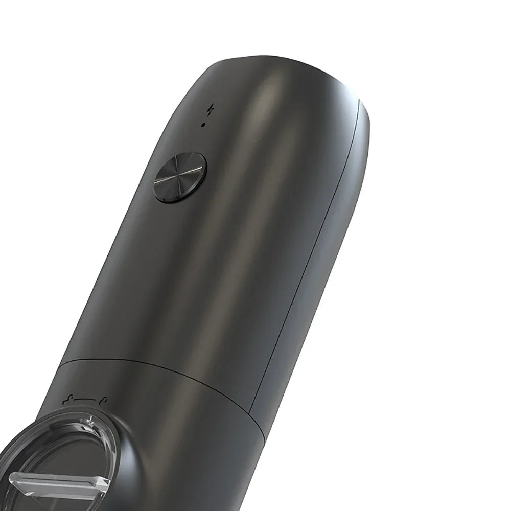 DecorBites™ Electric Salt Pepper Grinder Set USB Rechargeable Adjustable Coarseness LED Light