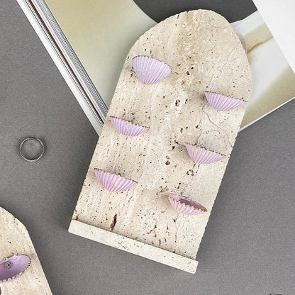 DecorBites™ Abalone Shell Jewelry Organizer: Ring, Earring, Bracelet, Art Deco Display