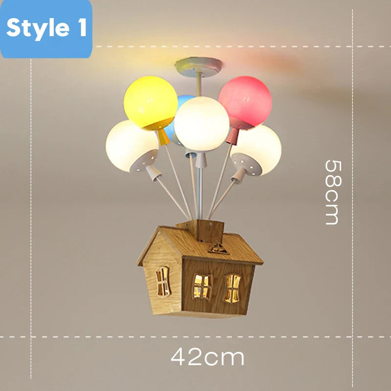 DecorBites™ LED Balloon Ceiling Light Living Dining Room Baby Child Ceiling Lamp