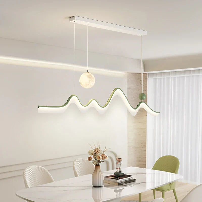DecorBites™ LED Chandelier: Modern Minimalist Pendant Light for Dining Room, Kitchen, Home Lighting