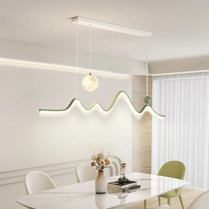 DecorBites™ LED Chandelier: Modern Minimalist Pendant Light for Dining Room, Kitchen, Home Lighting