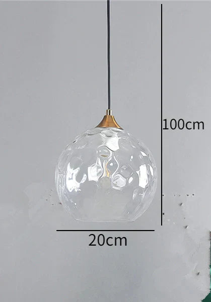 Lámpara de araña LED colgante con bola de cristal DecorBites™ para dormitorio, comedor y cocina